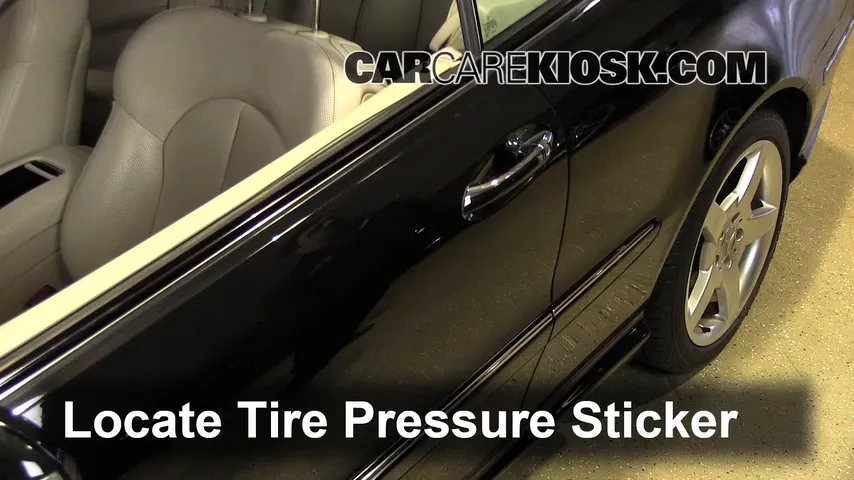 2007 Mercedes-Benz CLK550 5.5L V8 Convertible (2 Door) Tires & Wheels Check Tire Pressure